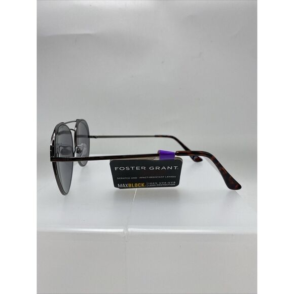 Foster Grant Aviator Sunglasses Maxblock UVA-UVB Protection Black NEW 3383 - Picture 2 of 6